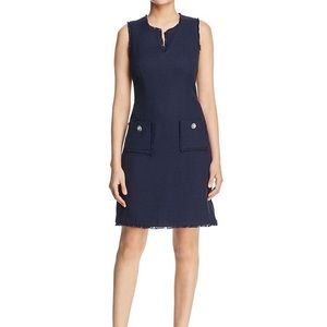 Karl Lagerfeld Navy Tweed Dress